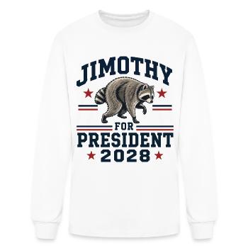 Jimothy for president 2028 - Men's Long Sleeve T-Shirt - white - Front