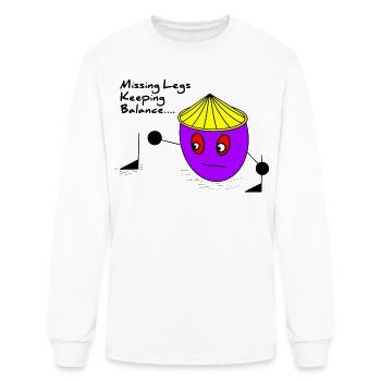 Missing Legs, Keeping Balance...  - Men's Long Sleeve T-Shirt - white - Front
