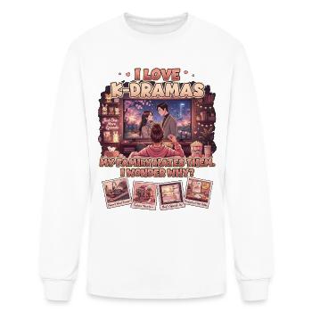 I Love K-Dramas – My Family Hates Them - Men's Long Sleeve T-Shirt - white - Front