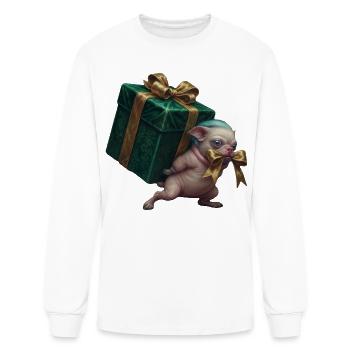 Creepy Christmas Gift Creature  - Men's Long Sleeve T-Shirt - white - Front