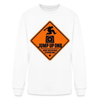 Jump Up DNB Sign Heavy Bass - Men's Long Sleeve T-Shirt - white - Front