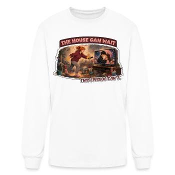 The House Can Wait – This Episode Can’t - Men's Long Sleeve T-Shirt - white - Front