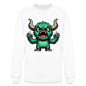 Hyped Monsters Rage with Envy - Men's Long Sleeve T-Shirt - white - Front