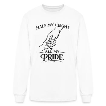 Half My Height All My Pride - Men's Long Sleeve T-Shirt - white - Front