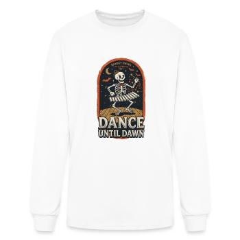 Balancement squelettique de la danse jusqu’à l’aube - T-shirt à manches longues Homme - blanc - Devant