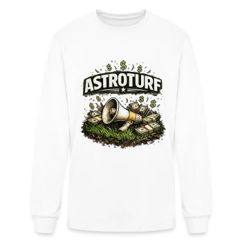 Satire politique vintage sur gazon synthétique - T-shirt à manches longues Homme - blanc - Devant