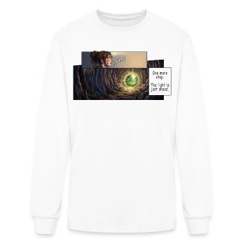 Manga Cave Motivation Anime Quote Glow Cave - Men's Long Sleeve T-Shirt - white - Front