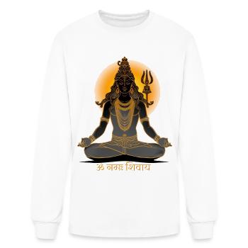 Shiva Meditation Om Namah Shivaya - Men's Long Sleeve T-Shirt - white - Front