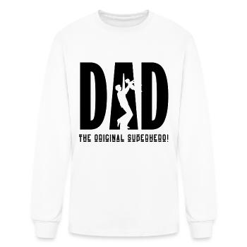 Dad The Original Superhero - Men's Long Sleeve T-Shirt - white - Front