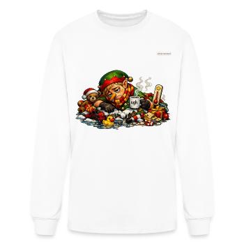 Snow Mess Elf Cozy Chaos - Men's Long Sleeve T-Shirt - white - Front