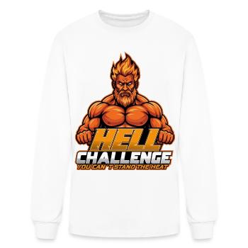Hell Challenge Flame Titan - Men's Long Sleeve T-Shirt - white - Front