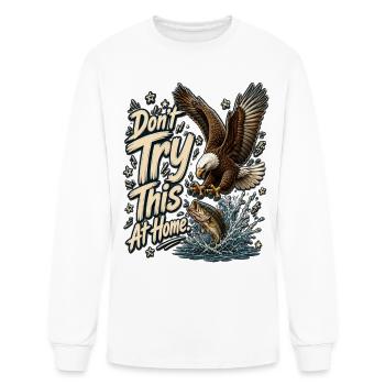Dont Try This At Home Eagle Splash - Men's Long Sleeve T-Shirt - white - Front
