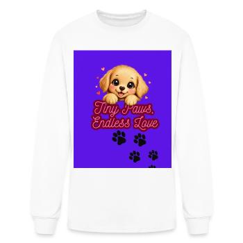 Tiny Paws Endless Love - Men's Long Sleeve T-Shirt - white - Front