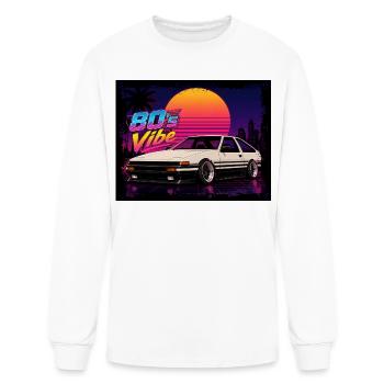 Slammed 80s Vibe - Men's Long Sleeve T-Shirt - white - Front