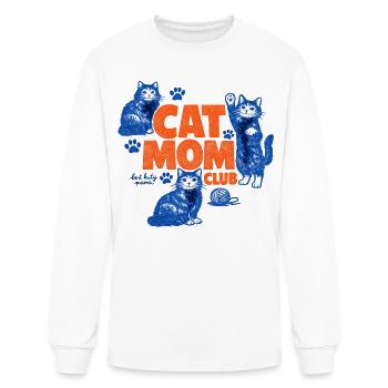 Cat Mom Club - Men's Long Sleeve T-Shirt - white - Front