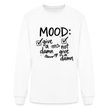 The Mood Dependent Tee - Men's Long Sleeve T-Shirt - white - Front