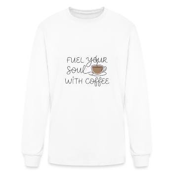 Fuel Your Soul With Coffee - Men's Long Sleeve T-Shirt - white - Front