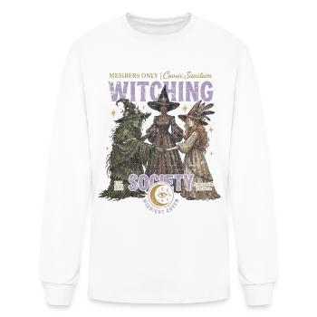 Vintage Witching Society T-Shirt - Men's Long Sleeve T-Shirt - white - Front