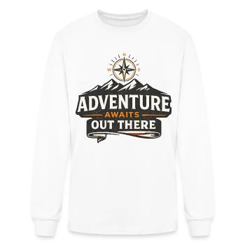 Adventure Awaits Out There - Men's Long Sleeve T-Shirt - white - Front