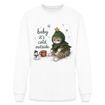 baby it's cold outside - Men's Long Sleeve T-Shirt - white - Front
