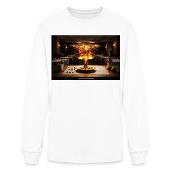 Atomic Mushrooms Dish - Men's Long Sleeve T-Shirt - white - Front