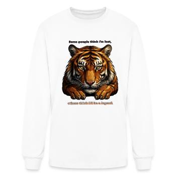 Tiger Legend Gaze - Men's Long Sleeve T-Shirt - white - Front