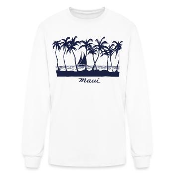 Maui Hawaii  - Men's Long Sleeve T-Shirt - white - Front