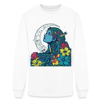 Luna Flora - Men's Long Sleeve T-Shirt - white - Front