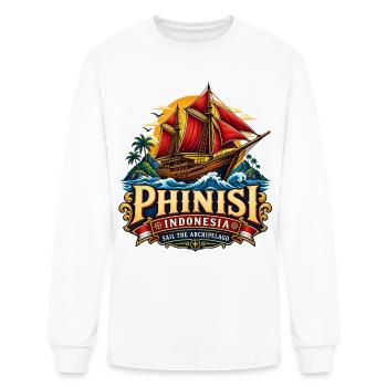Phinisi Indonesia Sailing - T-shirt à manches longues Homme - blanc - Devant