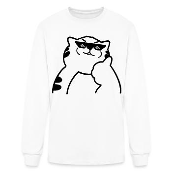 Midnight Arc Sketch - Men's Long Sleeve T-Shirt - white - Front
