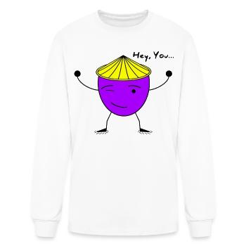 Hey, You...  - Men's Long Sleeve T-Shirt - white - Front