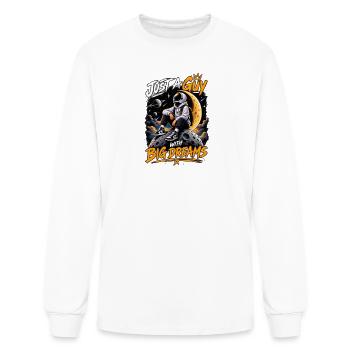 Roi du design du football sur le terrain - T-shirt à manches longues Homme - blanc - Devant
