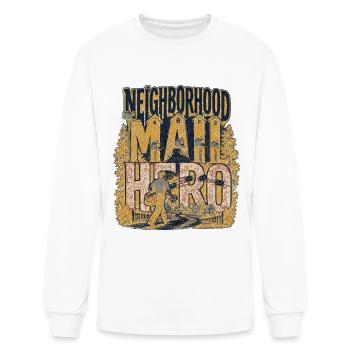 Mail Hero Postman Route Pride Humor - Men's Long Sleeve T-Shirt - white - Front