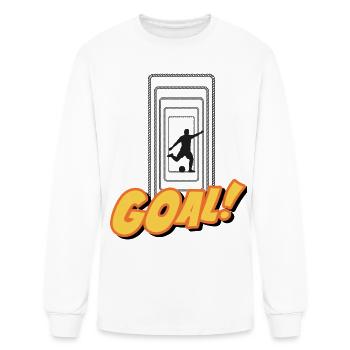 goal - Men's Long Sleeve T-Shirt - white - Front