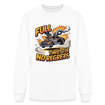 Full Throttle No Regrets Tee - Men's Long Sleeve T-Shirt - white - Front