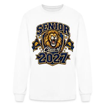 Senior 2027 Lion - Men's Long Sleeve T-Shirt - white - Front