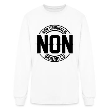 NON ORIGINALIS_ by graundDSGN - Men's Long Sleeve T-Shirt - white - Front
