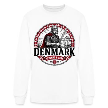 Viking-Warrior-of-Denmark-Norse-Legend - Men's Long Sleeve T-Shirt - white - Front