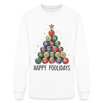 Happy Poolidays - Men's Long Sleeve T-Shirt - white - Front