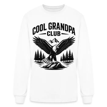 Grandpa Eagle Club Outdoors - Men's Long Sleeve T-Shirt - white - Front