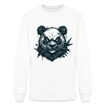 Panda Warrior - Men's Long Sleeve T-Shirt - white - Front