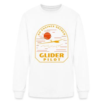 Glider Pilot Soaring Flying Aviation - Men's Long Sleeve T-Shirt - white - Front