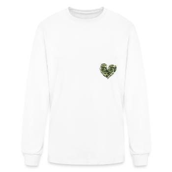 Fière armée Maman Armée Maman Armée US Army Memorial Day - T-shirt à manches longues Homme - blanc - Devant