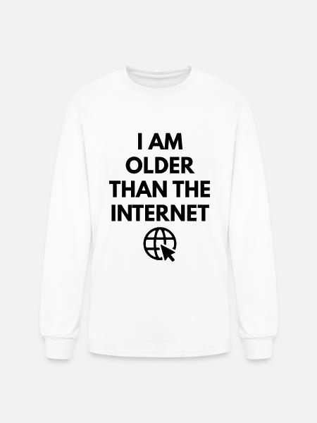 Internet - Men's Long Sleeve T-Shirt - white