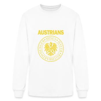 Austrians - Mises, Hayek, Menger and Rothbard - Sc - Men's Long Sleeve T-Shirt - white - Front