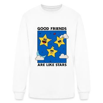 Good Friends Are Like Stars - Men's Long Sleeve T-Shirt - white - Front