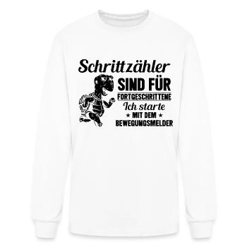 Pedometers Are For Advanced Users I'll Start With - Men's Long Sleeve T-Shirt - white - Front