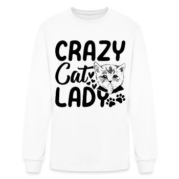 Crazy Cat Lady Cute Cat Lover I Crazy Cat Lady - Men's Long Sleeve T-Shirt - white - Front