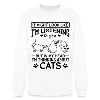 Cat Owner Cat Lover Cute Cats I Cat Lover - Men's Long Sleeve T-Shirt - white - Front