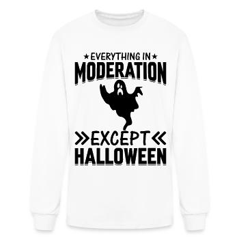Everything In Moderation Except Halloween - Men's Long Sleeve T-Shirt - white - Front